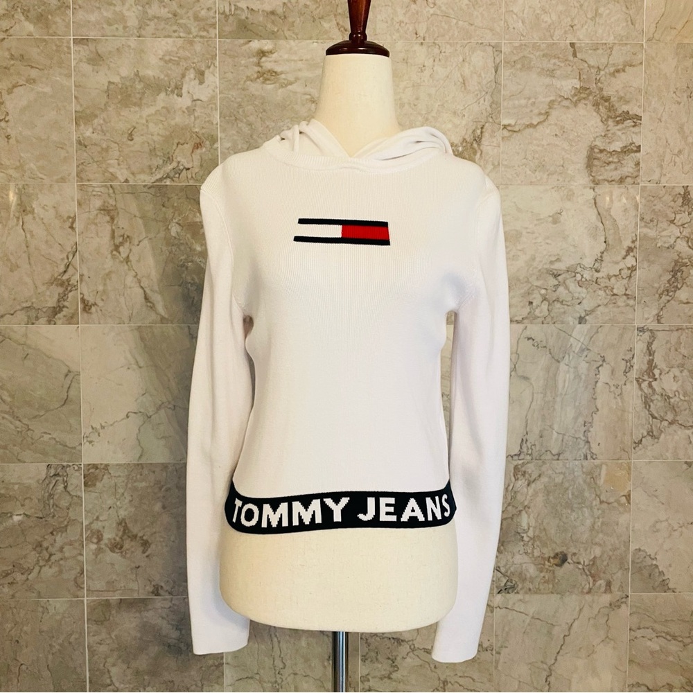 Tommy Hilfiger Jeans Cropped Hoodie Sweater - Picture 2 of 8